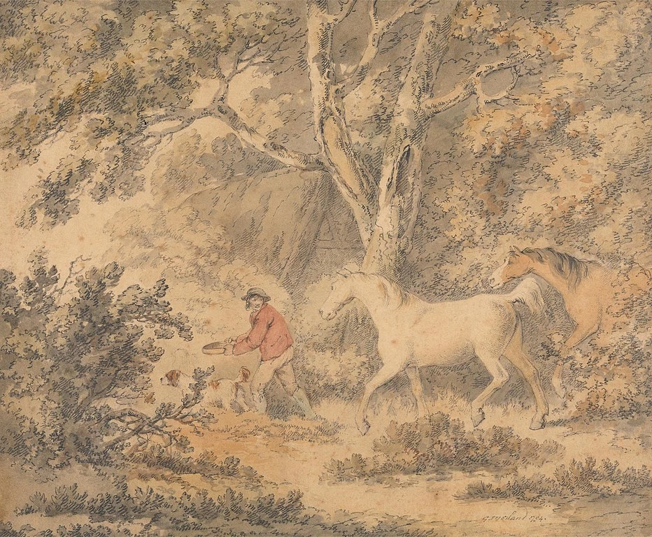 Paesaggio con cavalli, contadino e cane - Yale Center for British Art